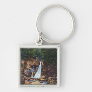 View of Bash-Bish Falls near Great Barrington Keychain