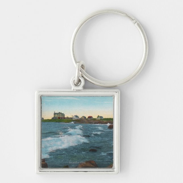 View of Bass Rocks Surf Keychain (Front)