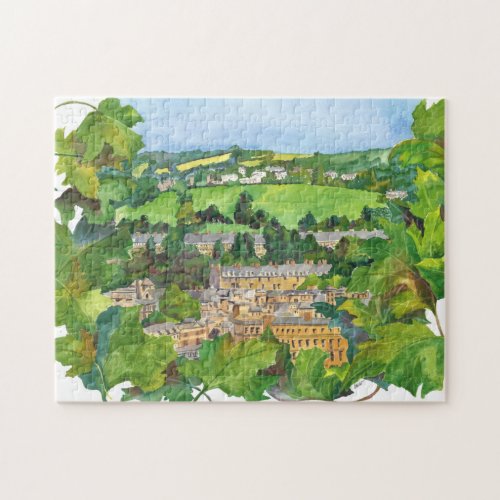 View of Bath Watercolor Puzzle