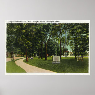 View of Battle Ground, now Lexington Green Poster