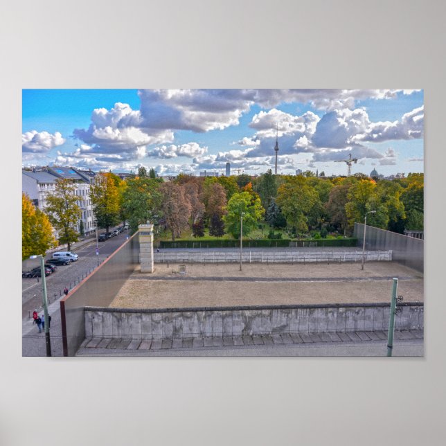 View of Berlin Wall Section, Germany Poster (Front)