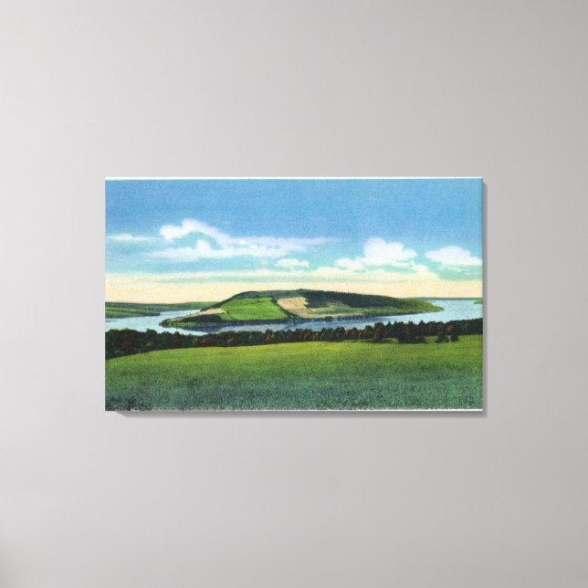 View of Bluff Point near Penn Yan Canvas Print (Front)