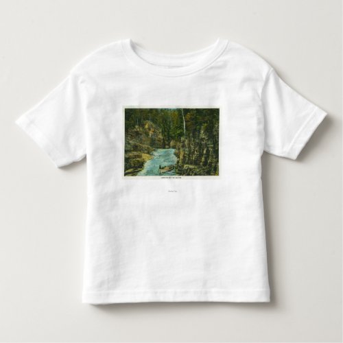 View of Boat Looking up the Rapids Toddler T_shirt