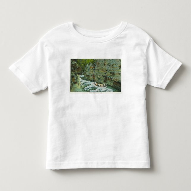 View of Boat Starting Down the Flume Toddler T-shirt (Front)