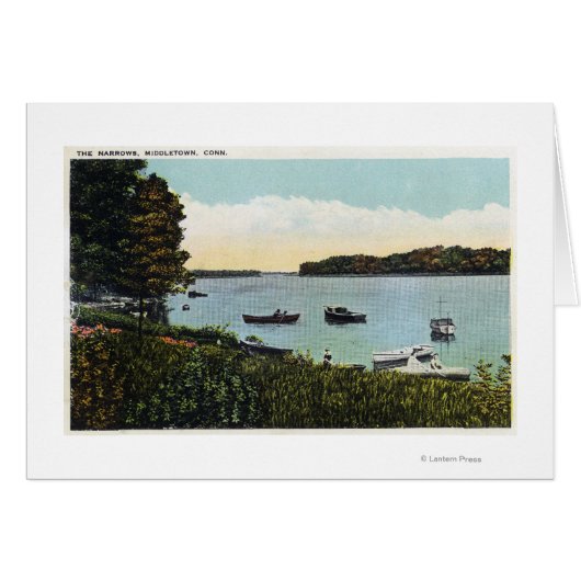 View of Boats at the Narrows Cards (Front Horizontal)