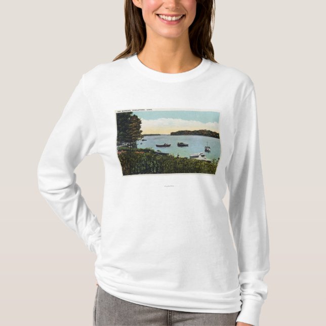 View of Boats at the Narrows T-Shirt (Front)