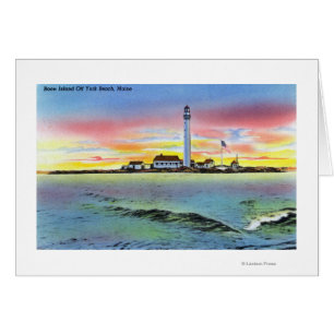 View of Boon Island and Lighthouse from York Cards