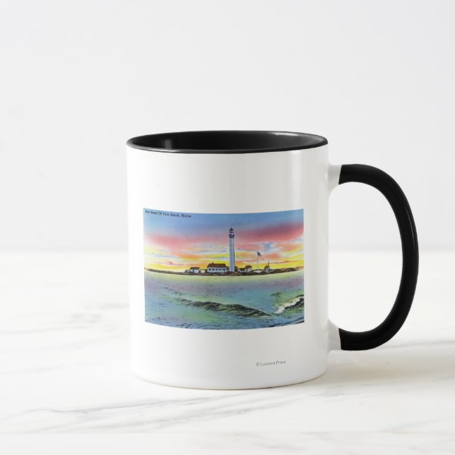 View of Boon Island and Lighthouse from York Mug (Right)