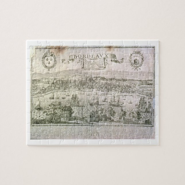 View of Bordeaux and the river Garonne, signed by Jigsaw Puzzle (Horizontal)