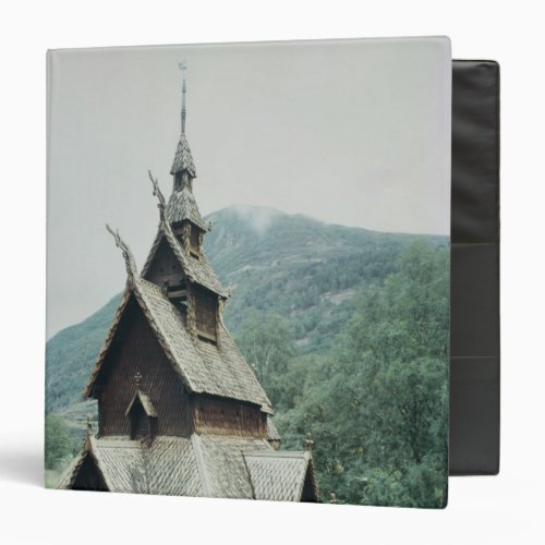 View of Borgund stave church c1150 Binder