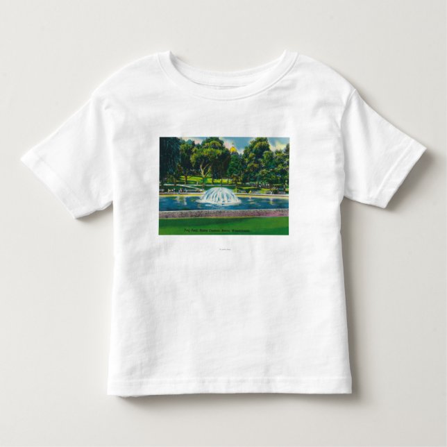 View of Boston Common Frog Pond Toddler T-shirt (Front)