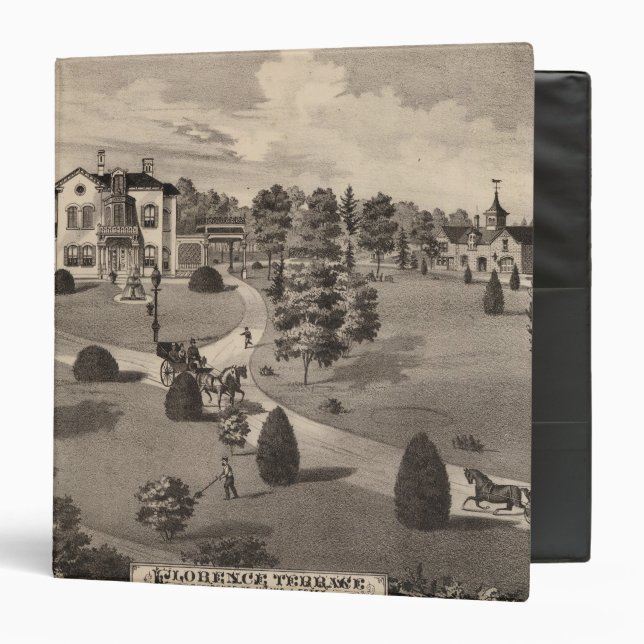 View of Brattleboro Vermont 3 Ring Binder (Front/Inside)