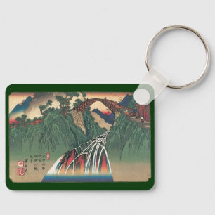 View of Bridge Over Ina River, Nojiri by Hiroshige Keychain