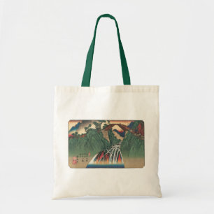 View of Bridge Over Ina River, Nojiri by Hiroshige Tote Bag