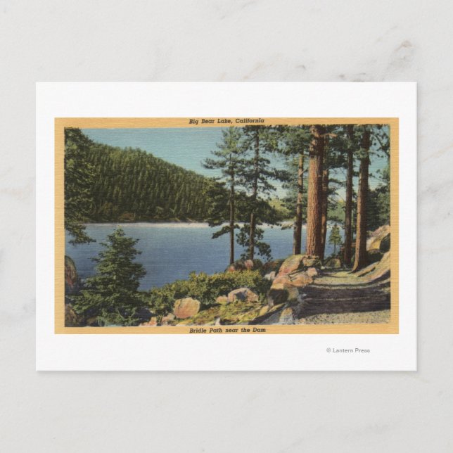 View of Bridle Path near the Dam Postcard (Front)