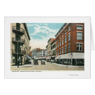 View of Broadway and Corner Strand Street Cards