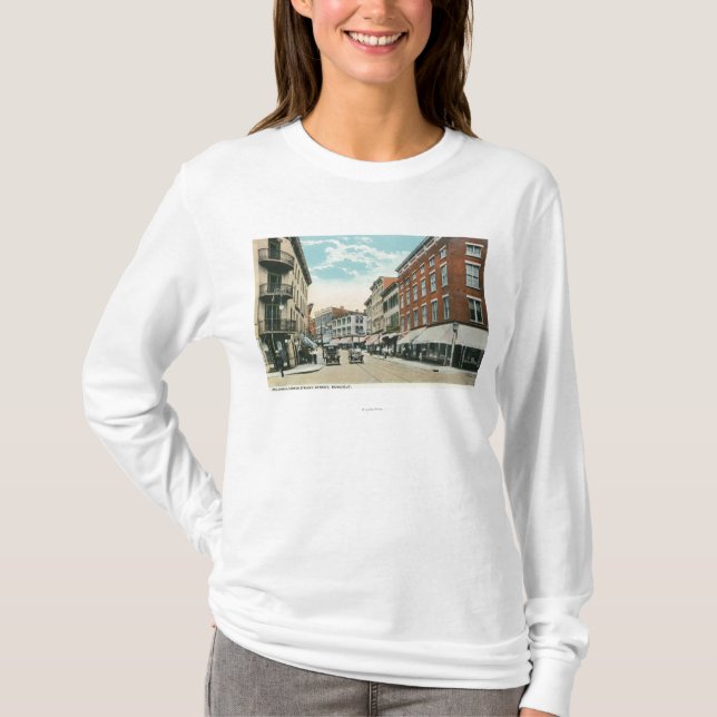 View of Broadway and Corner Strand Street T-Shirt (Front)