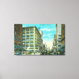 View of Broadway and Seventh Corner Canvas Print