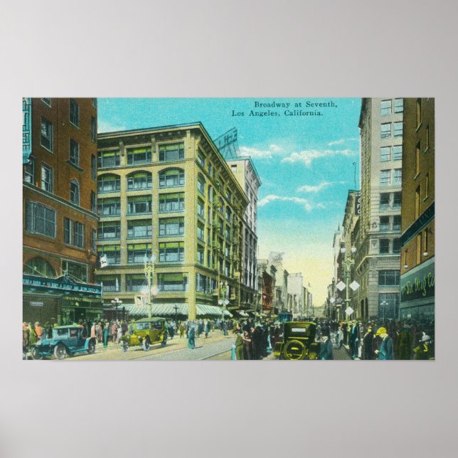 View of Broadway and Seventh Corner Poster (Front)
