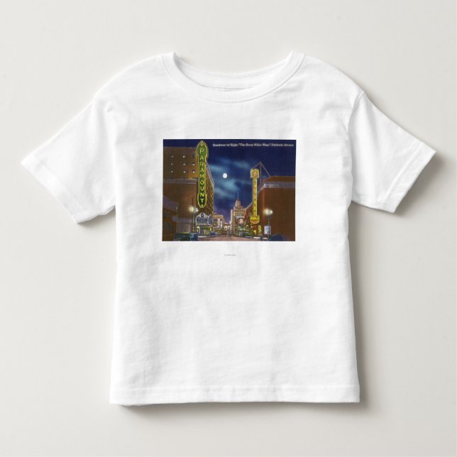 View of Broadway at Night Toddler T-shirt (Front)
