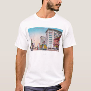 View of Broadway with Street CarOakland, CA T-Shirt