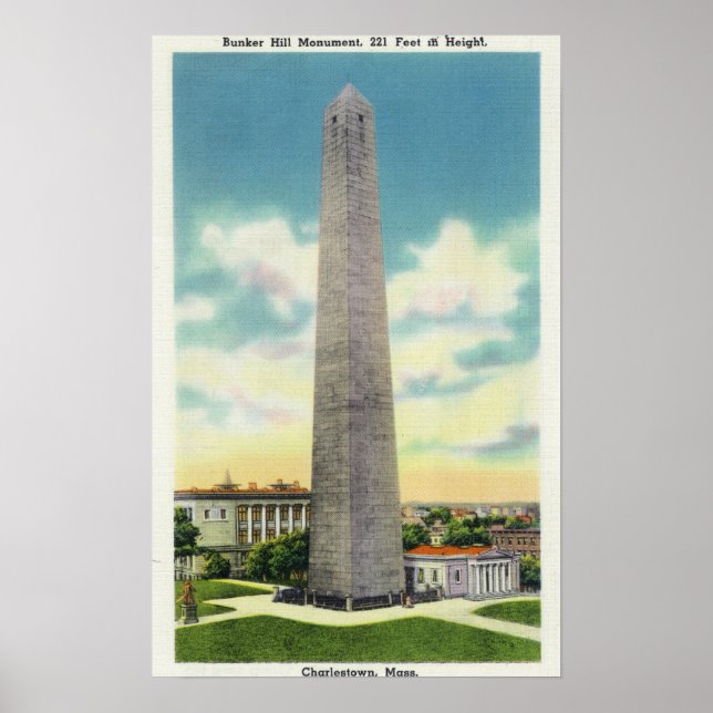 View of Bunker Hill Monument # 2 Poster (Front)
