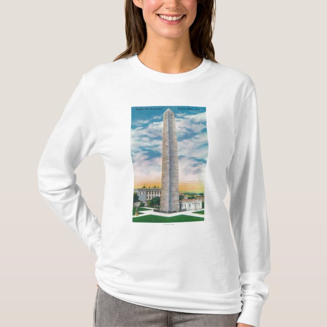 View of Bunker Hill Monument T-Shirt (Front)