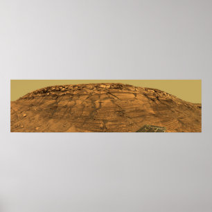 View of Burns Cliff on Mars Poster