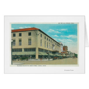 View of Business Block on Idaho Street Cards
