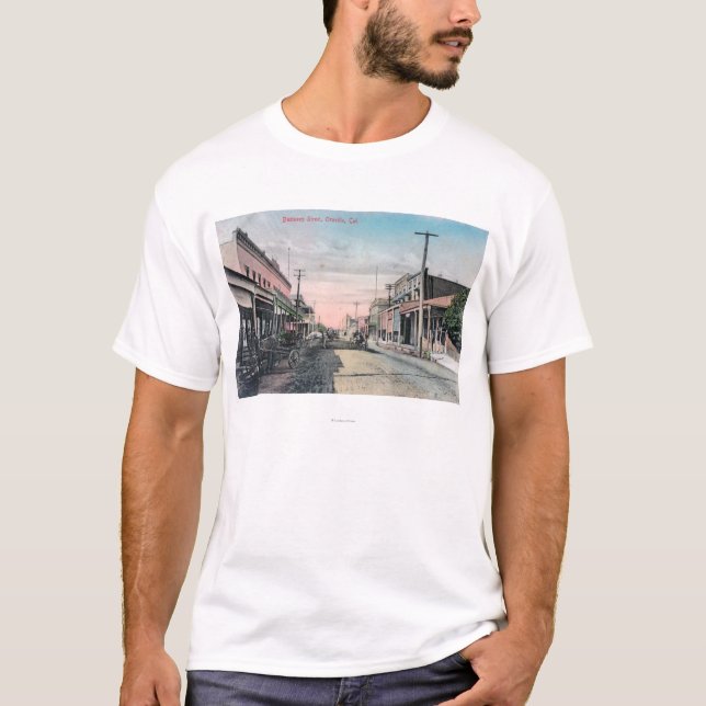 View of Business Section with Horse Carriages T-Shirt (Front)