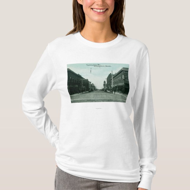 View of Callender StreetLivingston, MT T-Shirt (Front)