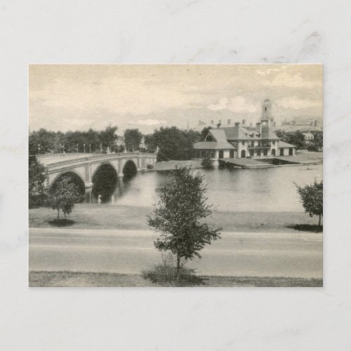 View of Cambridge MA Vintage Postcard
