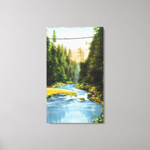 View of Capilano Suspension Bridge # 2 Canvas Print