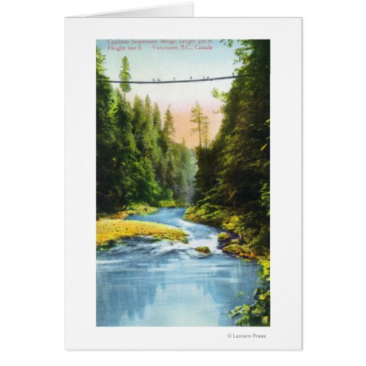 View of Capilano Suspension Bridge # 2 Cards (Front)