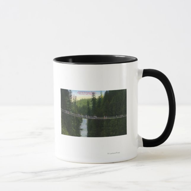 View of Capilano Suspension Bridge Mug (Right)