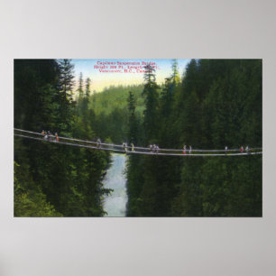 View of Capilano Suspension Bridge Poster