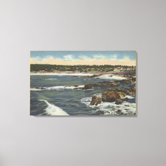 View of Carmel Bay from Scenic Drive Canvas Print (Front)