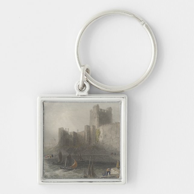 View of Carrifergus Castle Keychain (Front)