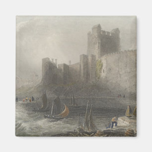View of Carrifergus Castle Magnet