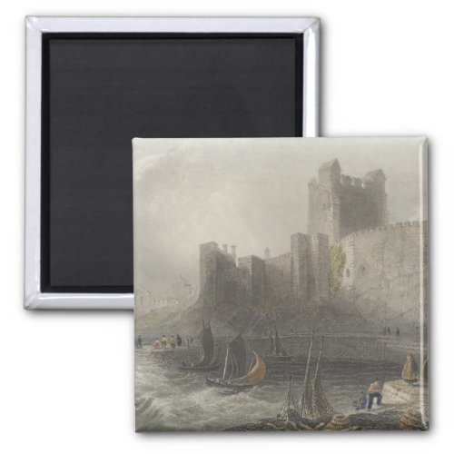 View of Carrifergus Castle Magnet