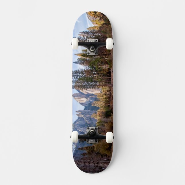 View of Cathedral Peaks Skateboard Deck (Front)