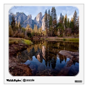 View of Cathedral Peaks Wall Decal