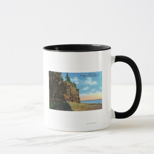 View of Cathedral Rock, Bar Harbor Mug