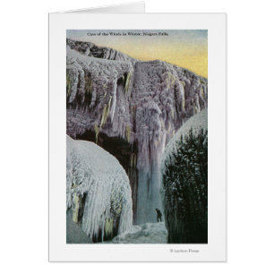 View of Cave of the Winds in Winter Cards