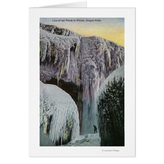 View of Cave of the Winds in Winter Cards (Front)