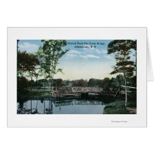 View of Central Park Creek Bridge Cards