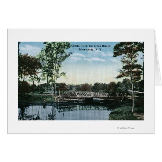 View of Central Park Creek Bridge Cards (Front Horizontal)