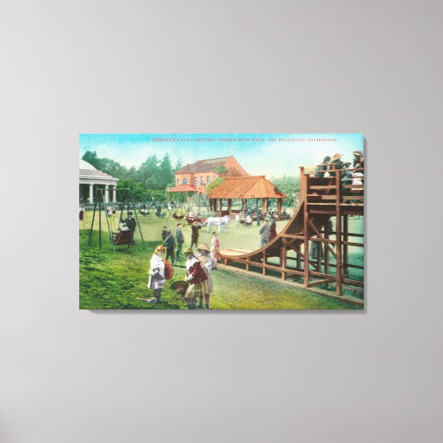 View of Children's Playground Canvas Print (Front)