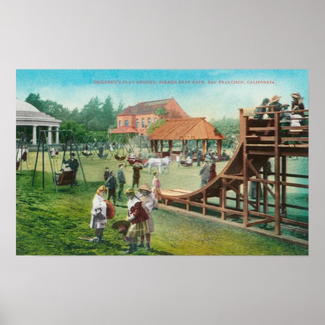 View of Children's Playground Poster (Front)