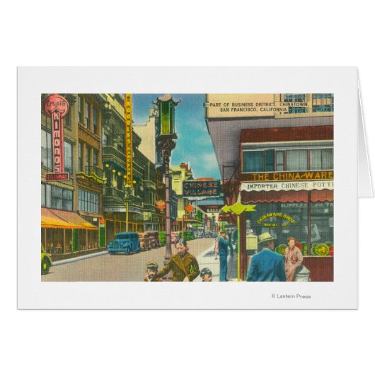 View of Chinatown Business Section Cards (Front Horizontal)